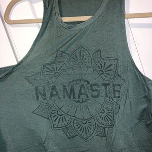 Very soft cute namaste yoga tank top